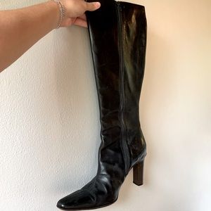 Leather Knee High J. Crew Black Boots